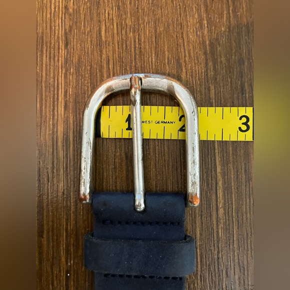 Vintage Vanzetti Studded Blue Suede (Leather Coated) Belt - Made in Germany - Picture 9 of 10